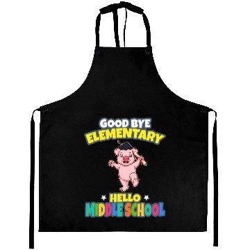 Discover Good Bye Elementary Hello Middle School Graduation Aprons