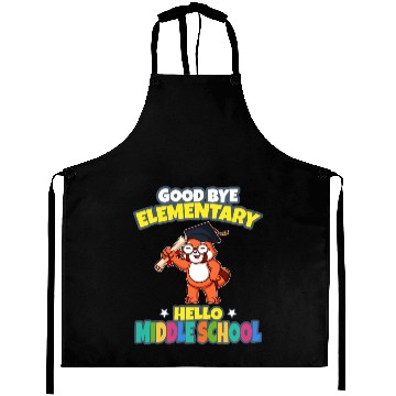 Discover Good Bye Elementary Hello Middle School Graduation Aprons