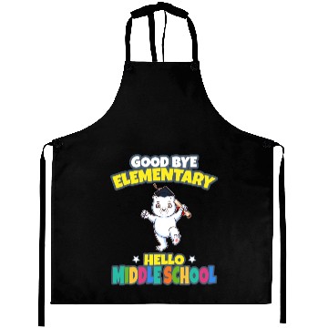 Discover Good Bye Elementary Hello Middle School Graduation Aprons