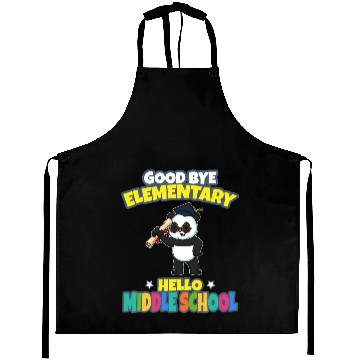 Discover Good Bye Elementary Hello Middle School Graduation Aprons