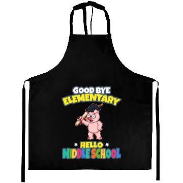 Discover Good Bye Elementary Hello Middle School Graduation Aprons