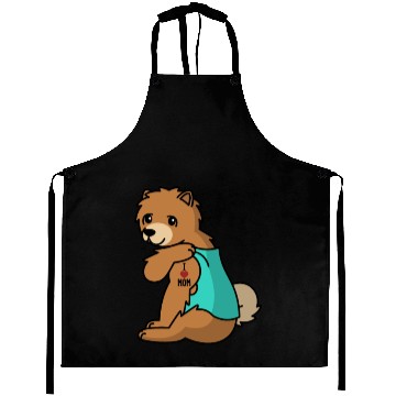 Discover I Love Mom Tattoo Chow Chow Aprons