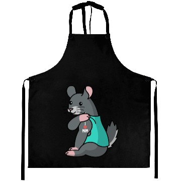 Discover I Love Mom Tattoo Chinchilla Aprons