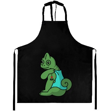 Discover I Love Mom Tattoo Chameleon Reptile Aprons