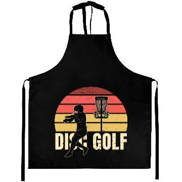 Discover Disc Golf Retro Sunset Aprons