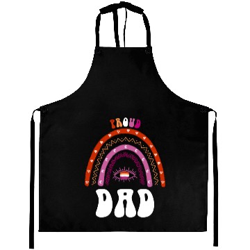 Discover Lesbian Rainbow Proud Dad Lesbian Aprons