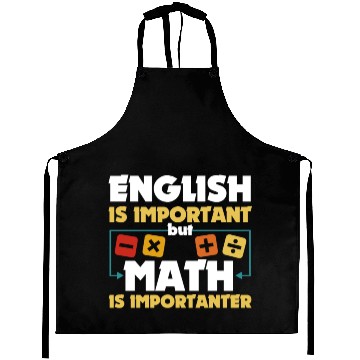 Discover Funny Math Art Student Pun Mathematics Lovers Cool Aprons