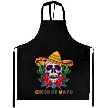 Discover Cinco De Mayo Mexican Cross Sunglasses Skull Musta Aprons