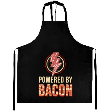 Discover Powered By Bacon For Bacon Lover Aprons