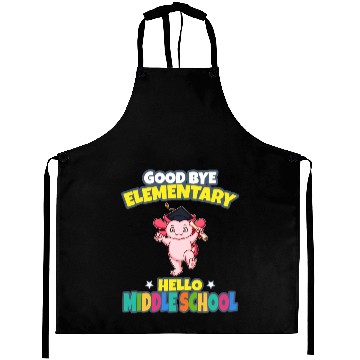 Discover Good Bye Elementary Hello Middle School Graduation Aprons