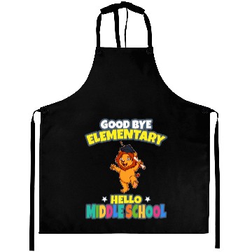 Discover Good Bye Elementary Hello Middle School Graduation Aprons