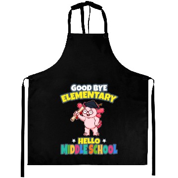 Discover Good Bye Elementary Hello Middle School Graduation Aprons