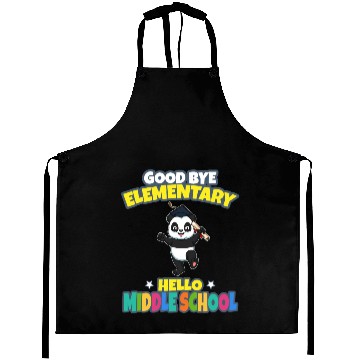 Discover Good Bye Elementary Hello Middle School Graduation Aprons