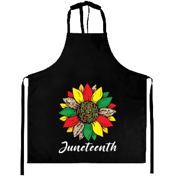 Discover Juneteenth sunflower , African American holiday Aprons
