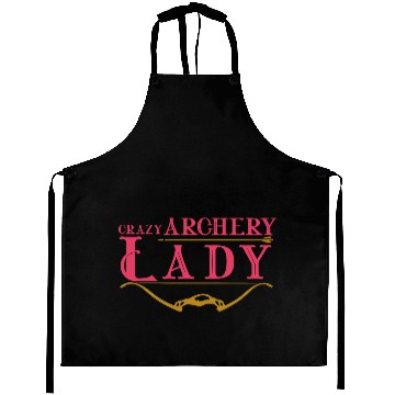 Discover Crazy Archery Lady Archer Aprons