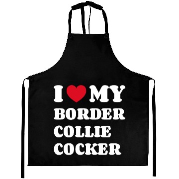 Discover I Love My Border Collie Cocker Aprons