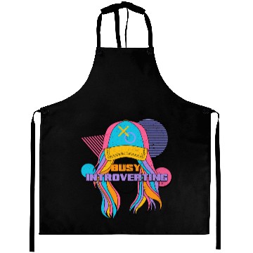 Discover Busy Introverting 90s Style Vibe Nineties Aprons