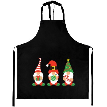 Discover Christmas Gnomes with candy cane, gift Aprons