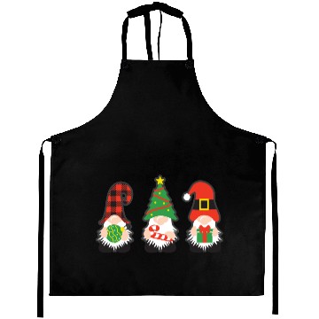 Discover Christmas Gnomes with candy cane, gift Aprons