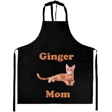 Discover Ginger Cat Mom Aprons