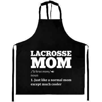 Discover Lacrosse mom definition Sports Lover Athlete Quote Aprons