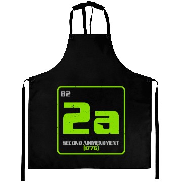 Discover Second Amendment Gun Rights 2nd Amendment America Aprons