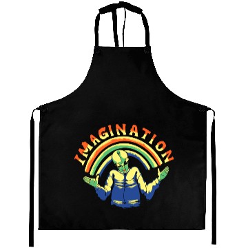 Discover Alien Imagination Vintage Aprons