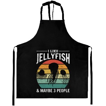 Discover I Like Jellyfish & Maybe 3 People Jellyfish Lover Aprons