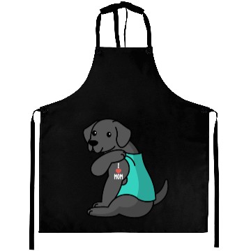Discover I Love Mom Tattoo Great Dane Aprons