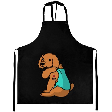 Discover I Love Mom Tattoo Cocker Spaniel Aprons