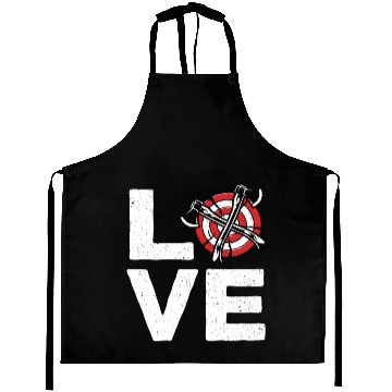 Discover Love Axe Throwing - Funny Ax Thrower Throw Lover Aprons