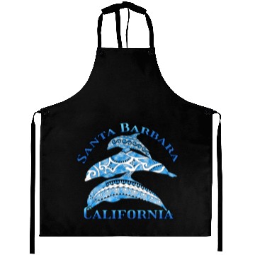 Discover Santa Barbara California Vacation Tribal Dolphins Aprons