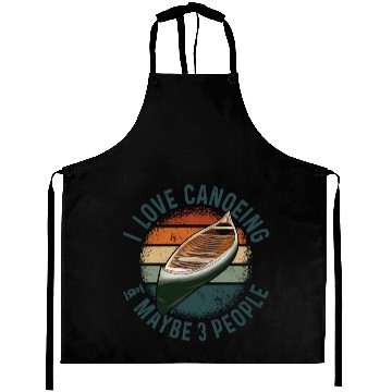 Discover Canoe Canoeing Vintage Retro I Aprons