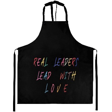Discover Real Leaders Lead with Love Aprons,Boss Leader.