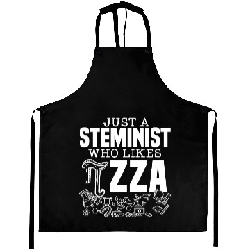 Discover Just A Steminist Who Likes Pizza Engineering Pi Aprons