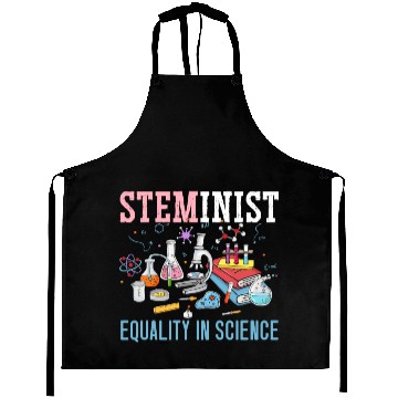 Discover Steminist Equality In Science Biology STEM Squad Aprons