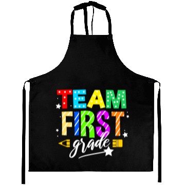 Discover Team First Grade For Elementary Teacher Aprons