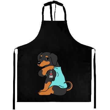 Discover I Love Dad Dachshund Aprons
