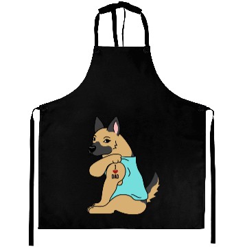 Discover I Love Dad German Shepherd Aprons