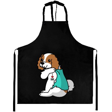 Discover I Love Dad Cavalier King Charles Spaniel Aprons