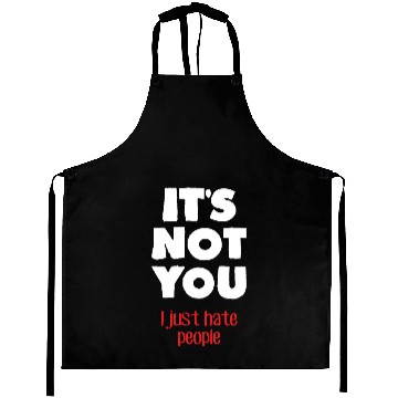 Discover I hate people (dark) Aprons