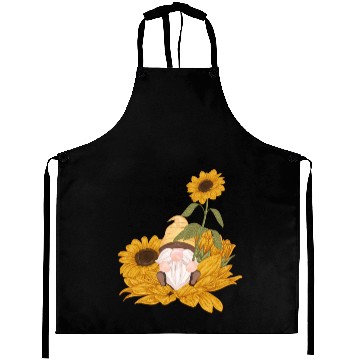 Discover Cute Gnome Sunflower Gardening Gnomes Aprons