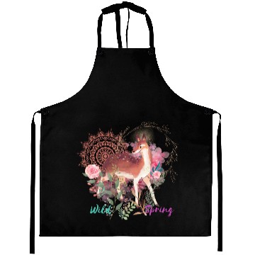 Discover Sweet Deer In Wild Spring - 10 Aprons