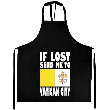 Discover Vatican City Flag Saying Aprons