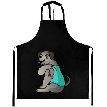 Discover I Love Dad Irish Wolfhound Aprons