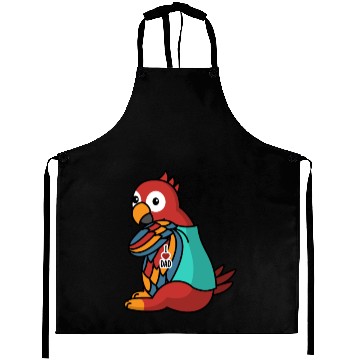 Discover I Love Dad Parrot Bird Aprons