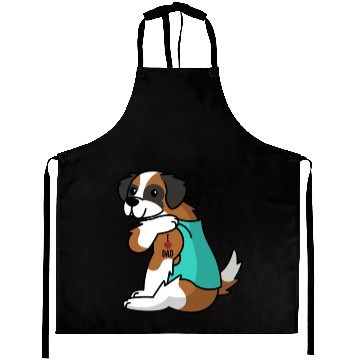 Discover I Love Dad Saint Bernard Aprons