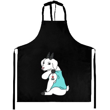 Discover I Love Dad Goat Aprons