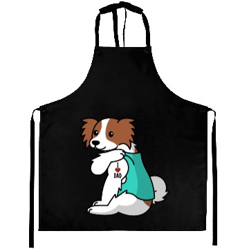 Discover I Love Dad Papillon Aprons
