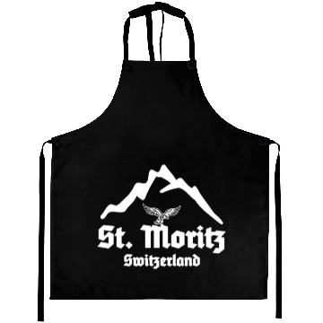 Discover St. Moritz, Swiss Region Switzerland, Schweiz Aprons